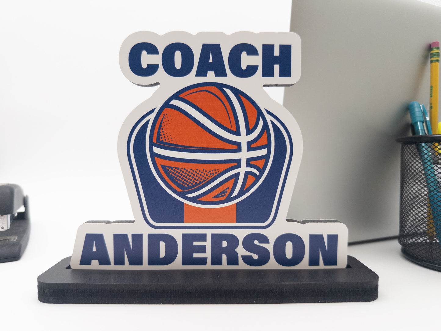 Basketball Coach Desk Plaque – Personalized Sports Gift